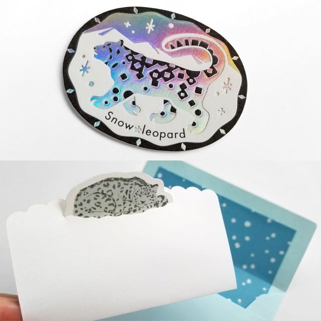 ユキヒョウ❄ミニレターセット