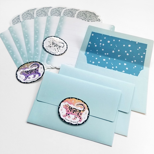 ユキヒョウ❄ミニレターセット