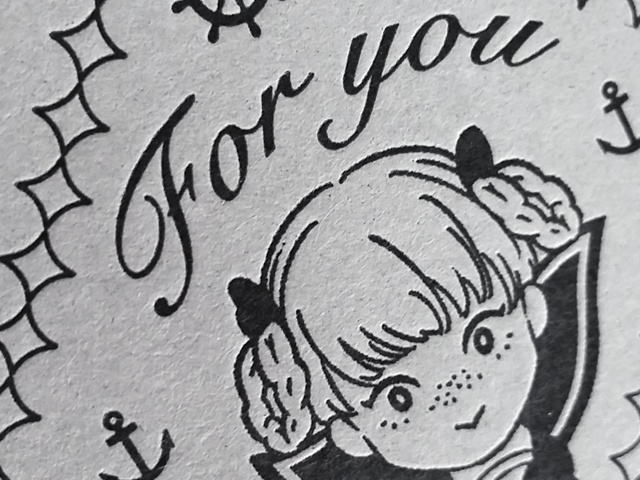 Crescent学園 黒の箔押しペーパーチャームセット