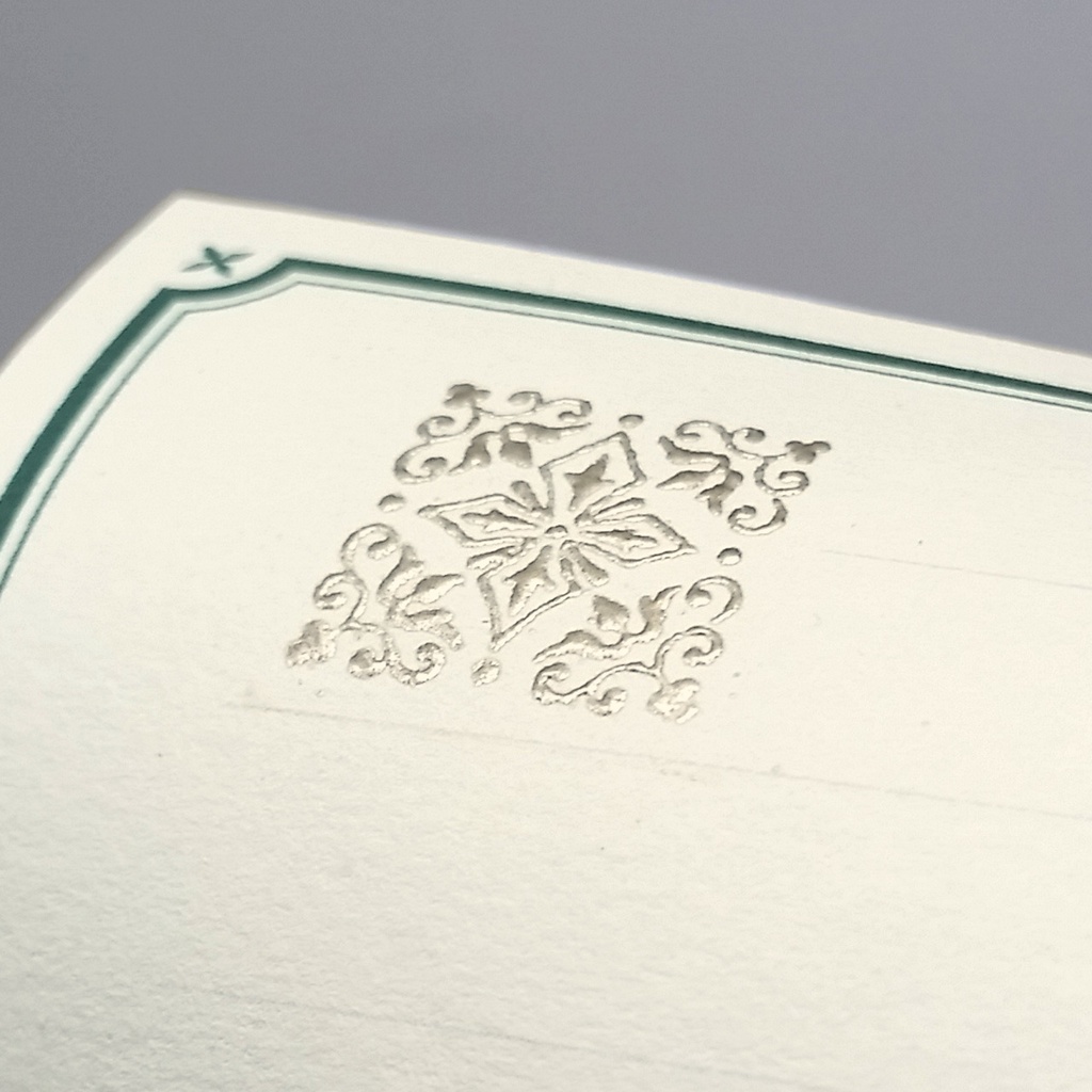 crescent プラチナエンボス一筆箋