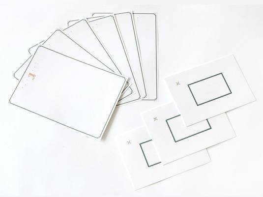 crescent 箔押しレターセット