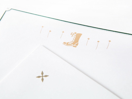 crescent 箔押しレターセット