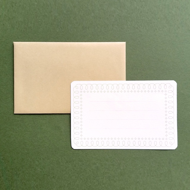 crescent イラストメッセージカード