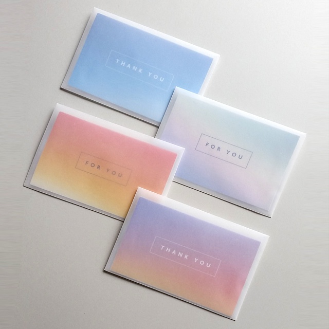 キラキラ光る☆グラデーションカード -all view-