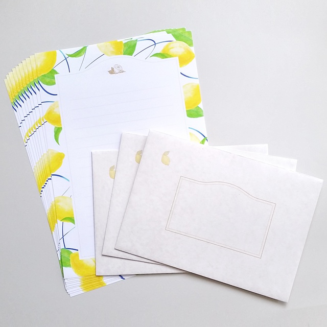 Lemon * Ribbon letter set