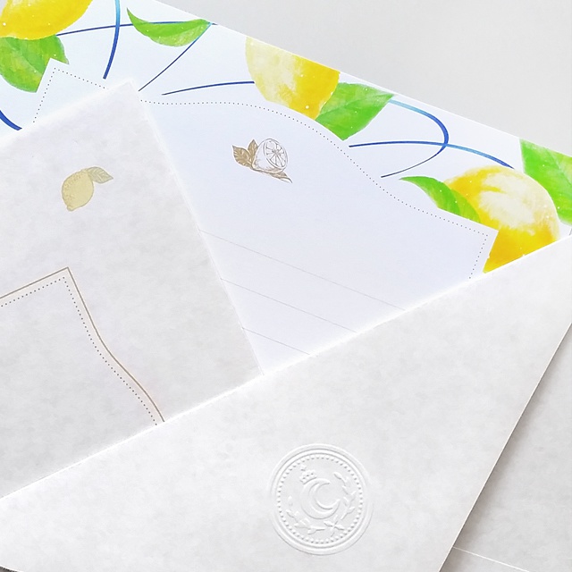 Lemon * Ribbon letter set