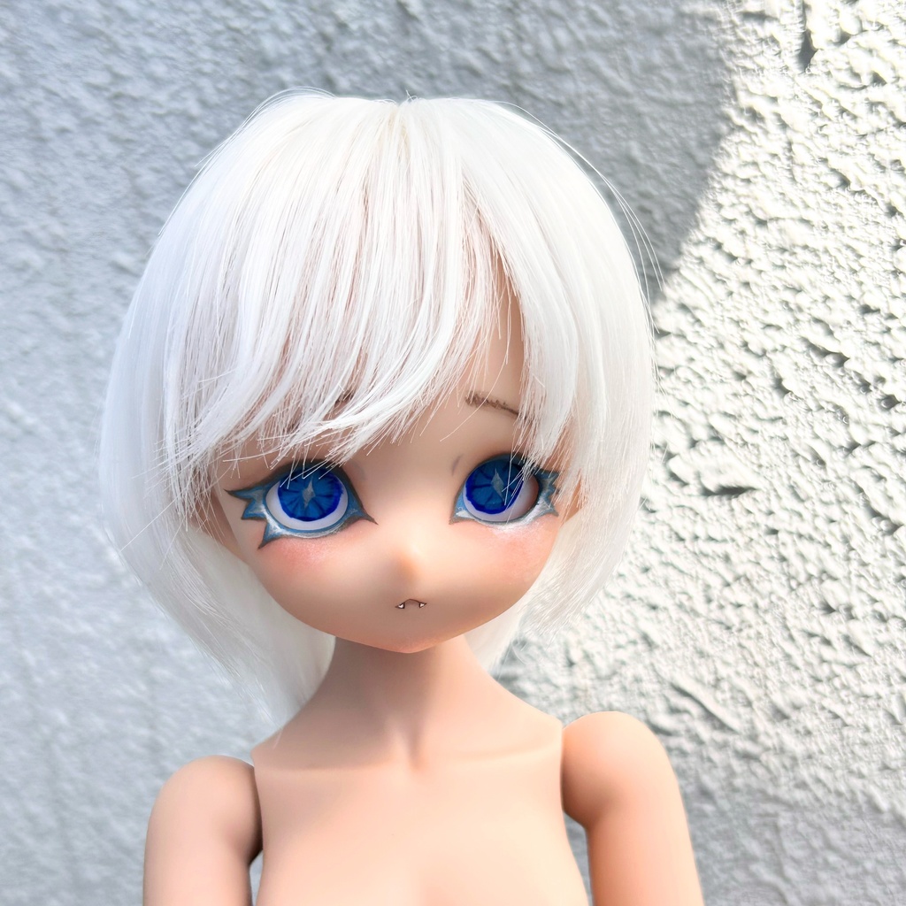 【No.002】1/4サイズ imomodoll Rucy カスタムヘッド(チョコレート肌)＆手描きアイ