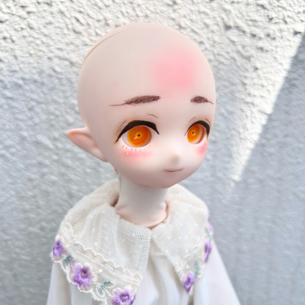 【No.003】1/4サイズ imomodoll  Ruby-B カスタムヘッド(クリーム肌)＆手描きアイ