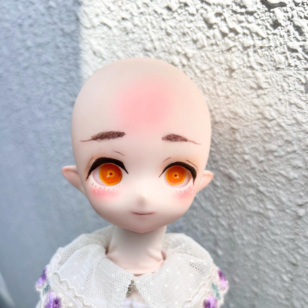 【No.003】1/4サイズ imomodoll  Ruby-B カスタムヘッド(クリーム肌)＆手描きアイ