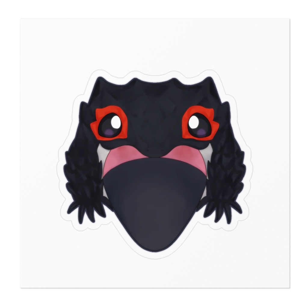 👅ステッカー(アカメカブトトカゲ)