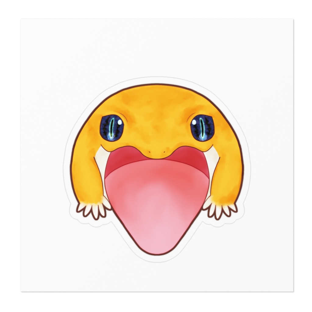 👅ステッカー(レオパ/タンジェリン)