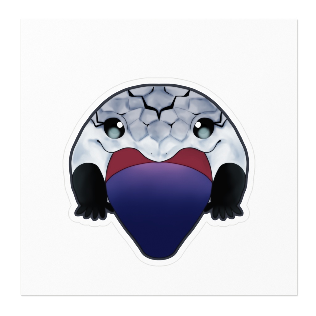 👅ステッカー(アオジタトカゲ/アザンティック)