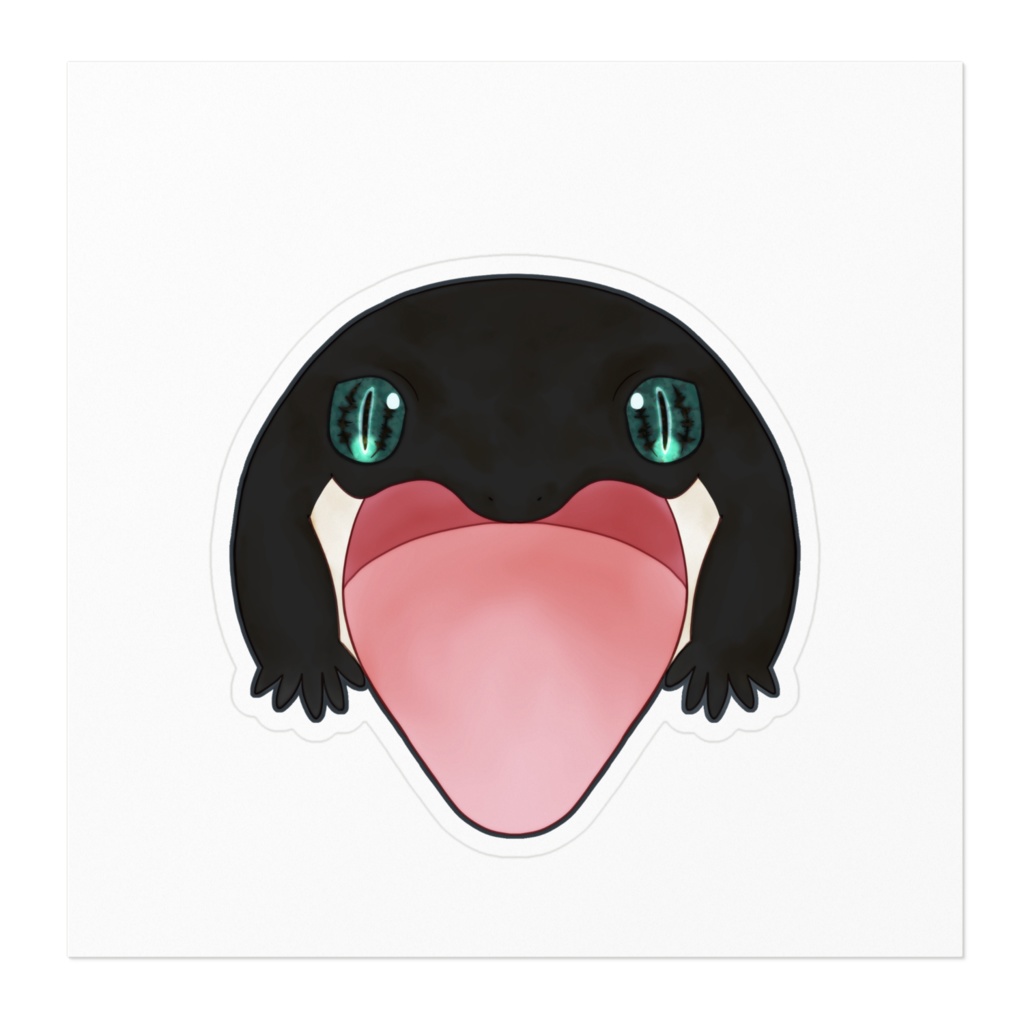 👅ステッカー(レオパ/ブラックナイト)