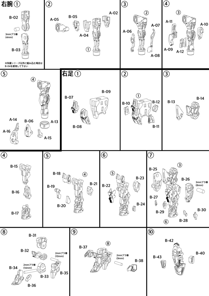 No.067 メガミデバイス 朱羅 忍者 蒼衣改造キット 3dプリンター出力品ガレージキット