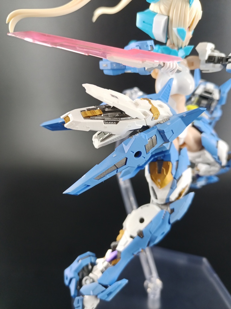 No.067 メガミデバイス 朱羅 忍者 蒼衣改造キット 3dプリンター出力品ガレージキット