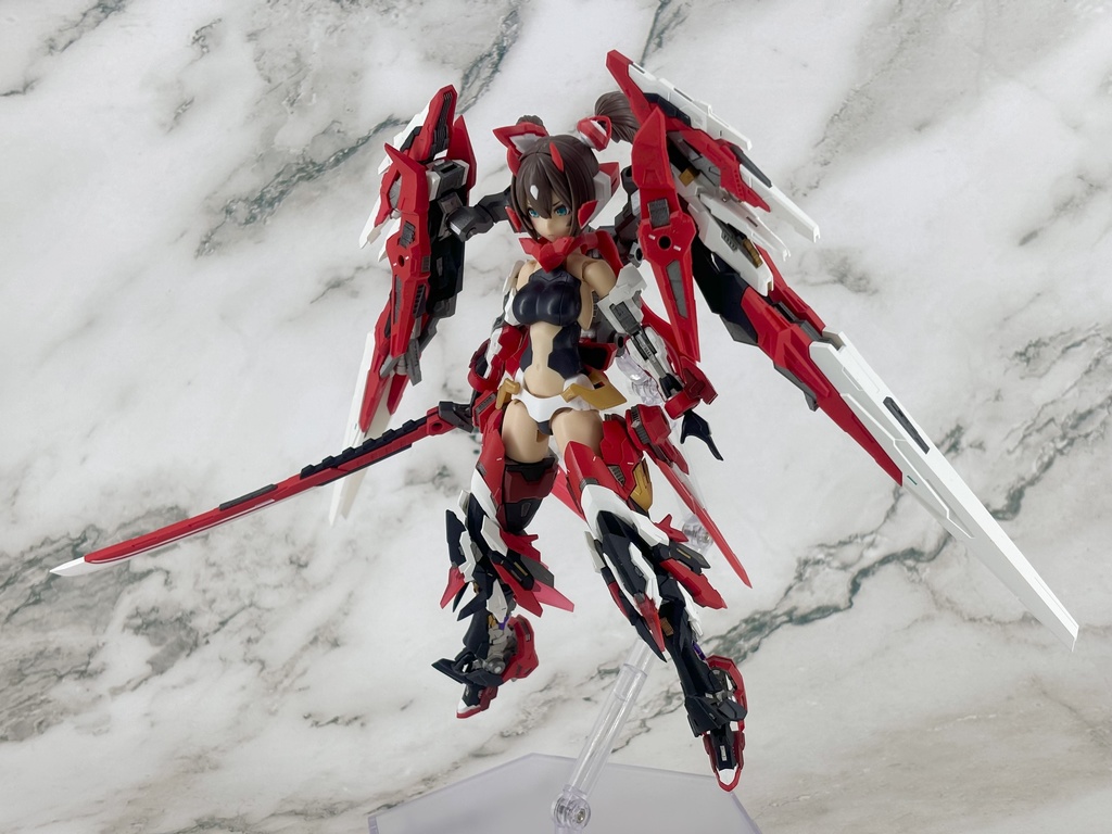 No.068 メガミデバイス 朱羅 忍者 蒼衣改造キット強化パーツ 3dプリンター出力品ガレージキット