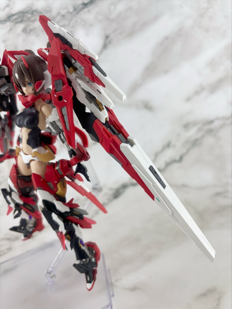 No.068 メガミデバイス 朱羅 忍者 蒼衣改造キット強化パーツ 3dプリンター出力品ガレージキット