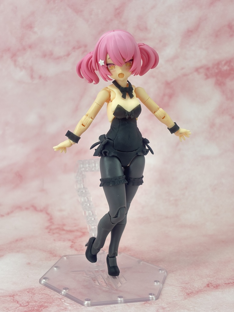 No.113 PUNI☆MOFU用ボディType.ブラックバニー 3dプリンター出力品ガレージキット