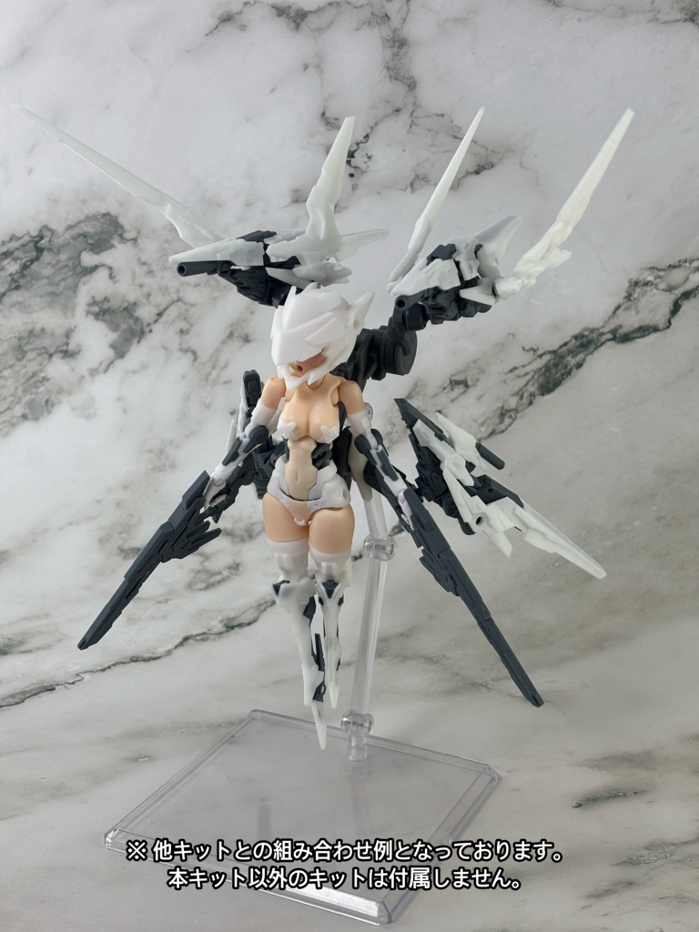 No.127 ベーシックブースターオプションパーツG ストライクアンカー +No.001-3 ベーシックブースターVer:3 3dプリンター出力品ガレージキット