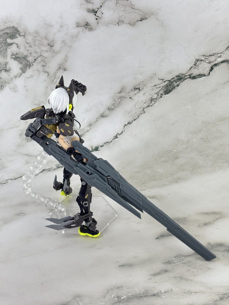 No.007-2 ハンドガン+ロングライフルアタッチメントVer.2 3dプリンター出力品ガレージキット