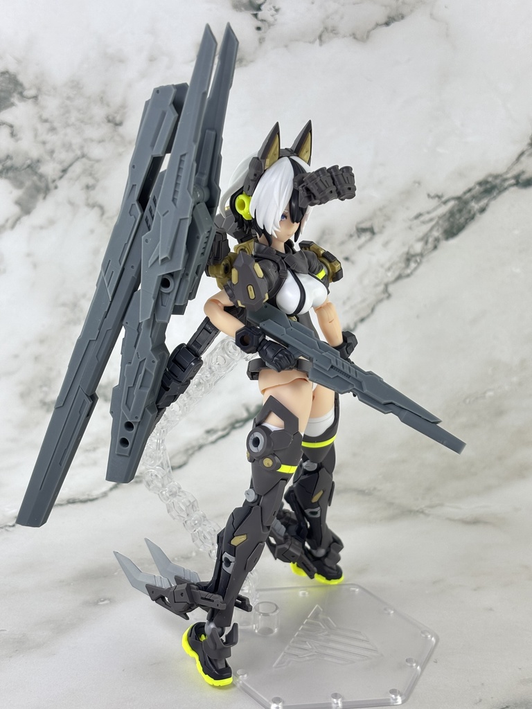 No.007-2 ハンドガン+ロングライフルアタッチメントVer.2 3dプリンター出力品ガレージキット
