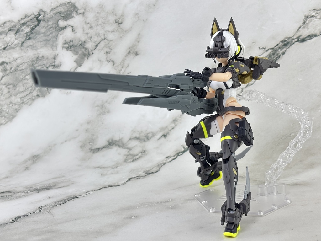 No.007-2 ハンドガン+ロングライフルアタッチメントVer.2 3dプリンター出力品ガレージキット