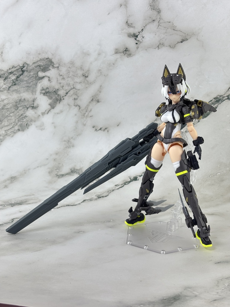 No.007-2 ハンドガン+ロングライフルアタッチメントVer.2 3dプリンター出力品ガレージキット