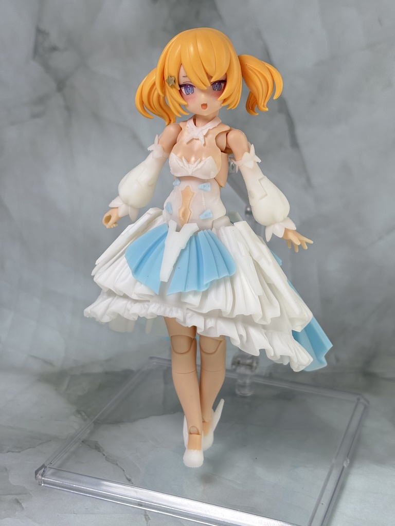 No.136 PUNI☆MOFU用改造キット フロスト・ガウン 3dプリンター出力品ガレージキット