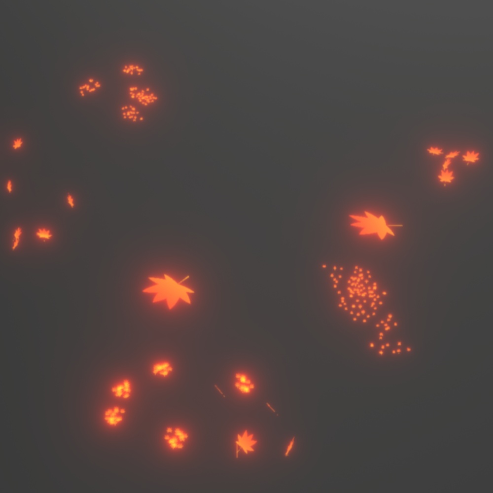 【無料版あり・MA対応】春夏秋冬モチーフパーティクル(かも)