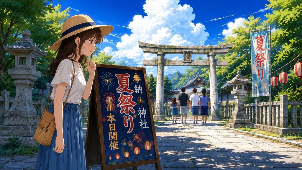 夏祭りの帰り道
