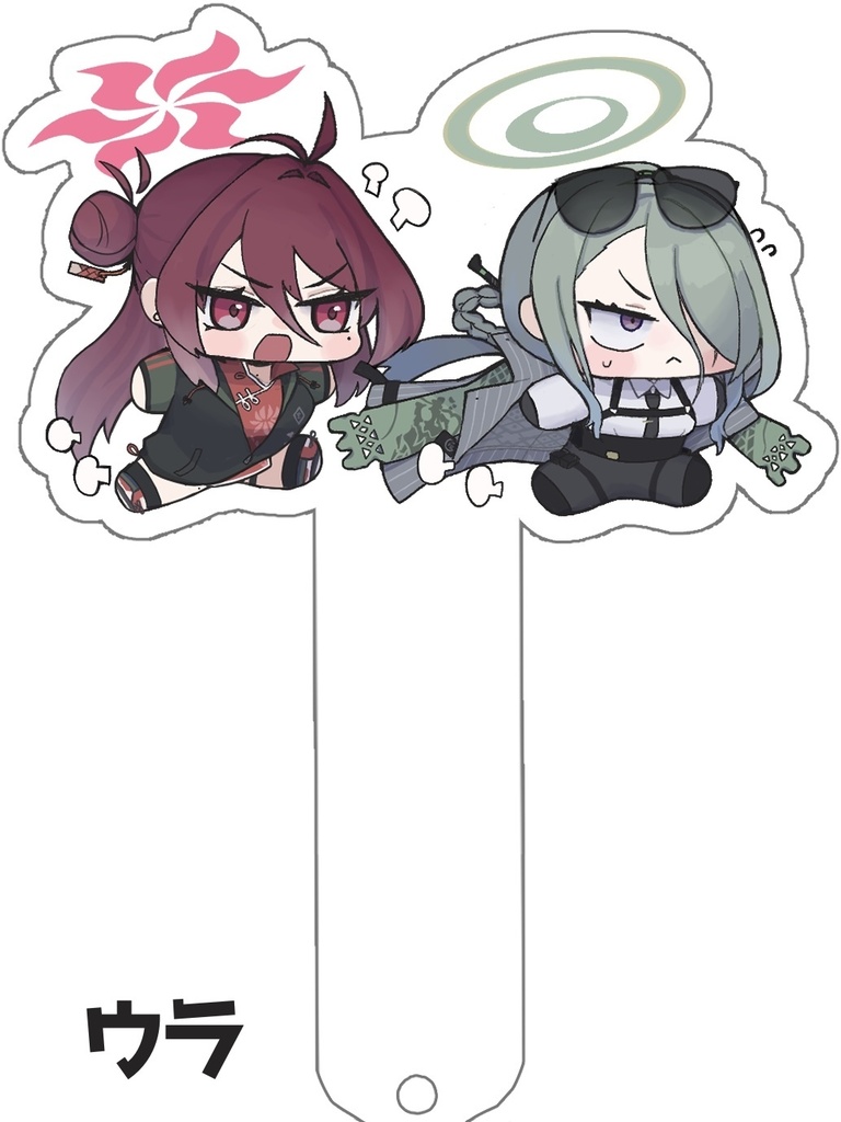 どたばたアクリルプレート(レイジョ&ミナ)