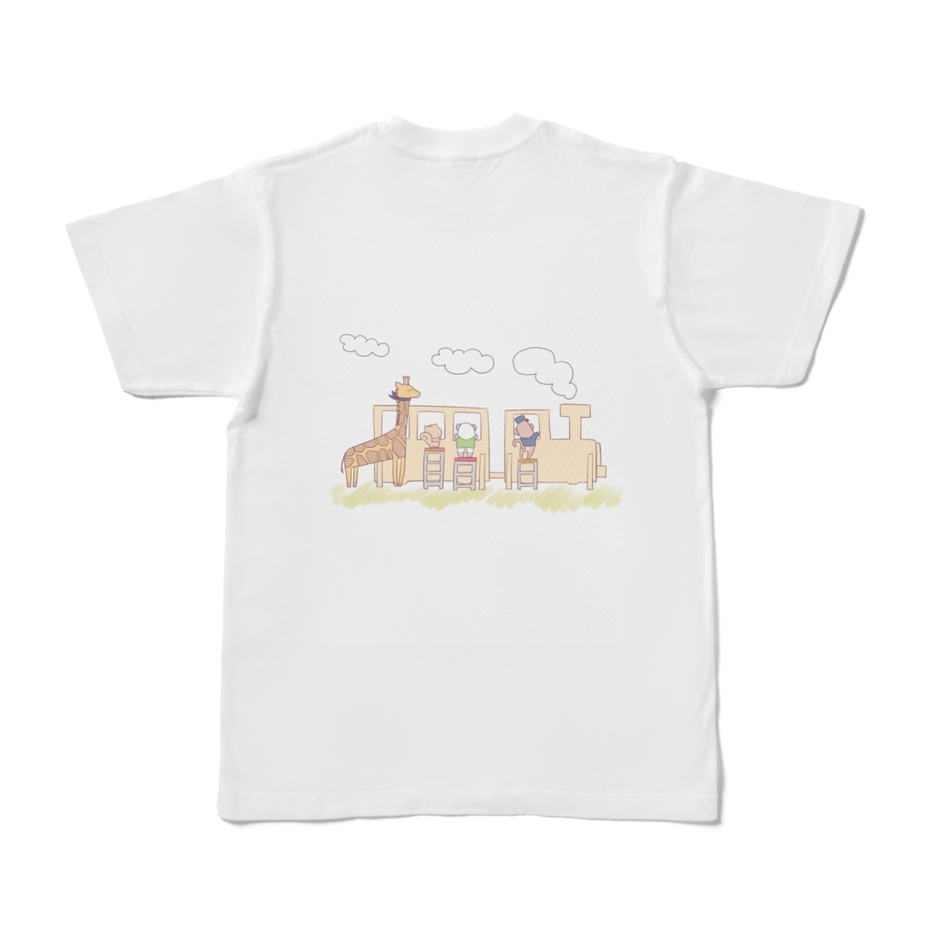 こだわりのしろくま両面Tシャツ トレイン編