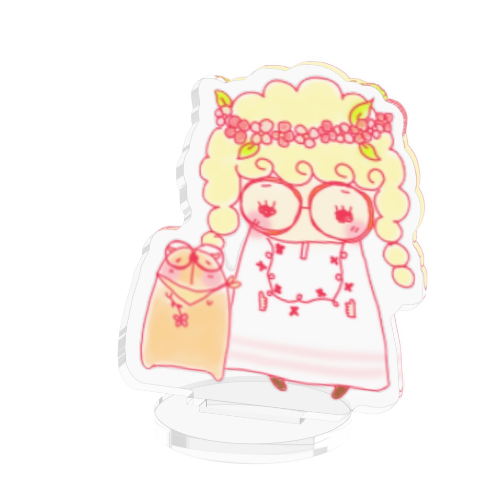ぽっぽとバラちゃんアクスタ メガネっこ