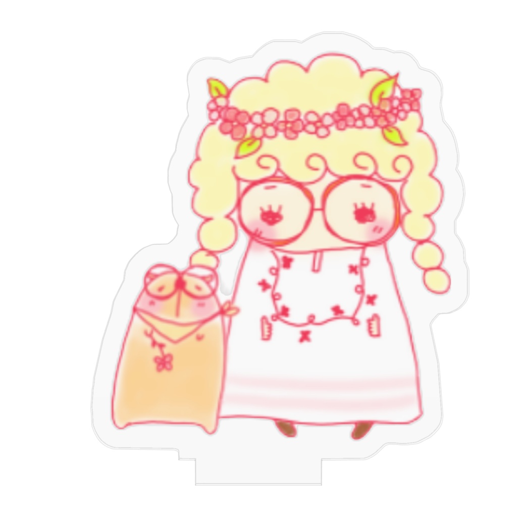 ぽっぽとバラちゃんアクスタ メガネっこ