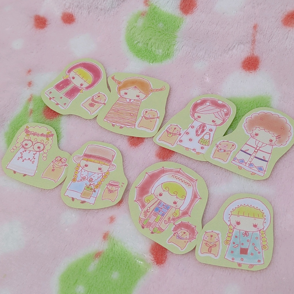 ぽっぽとバラちゃん フレークシール