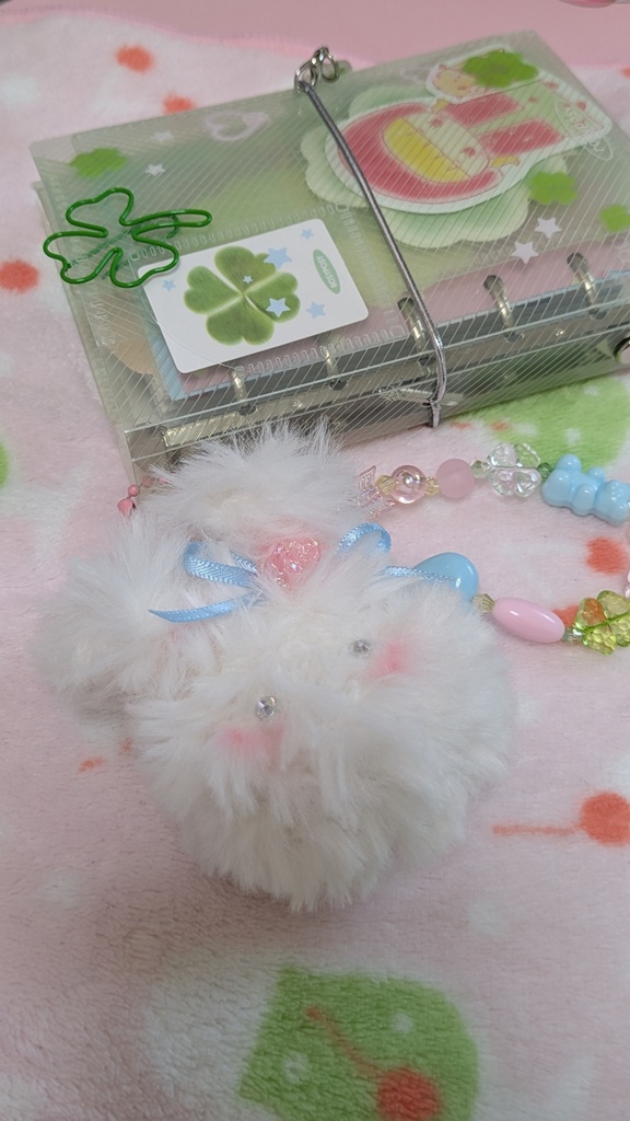 ウサギちゃんあみぐるみキーホルダー