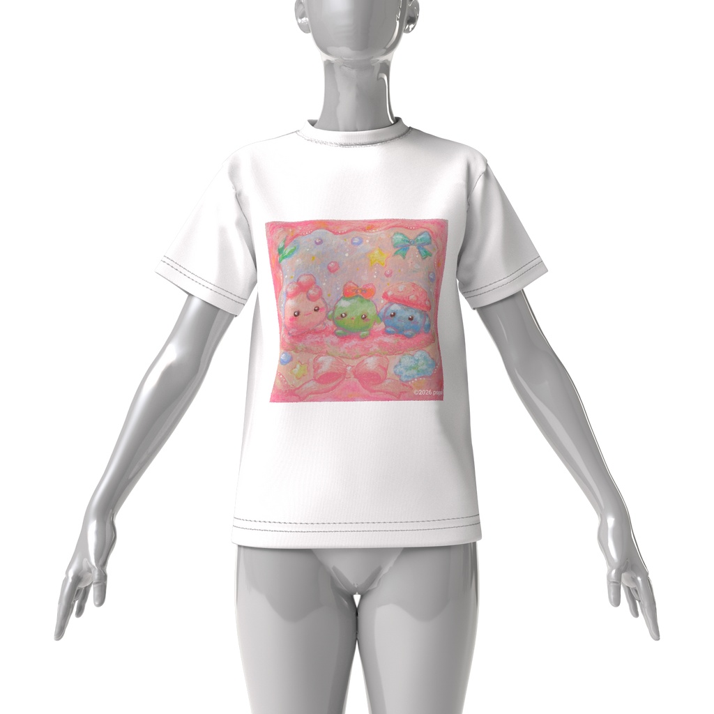 ぷくぷくフレンズビッグシルエットTシャツ