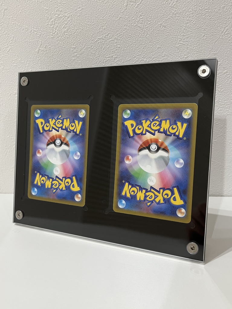 ポケモンカード ディスプレイフレーム アクリルローダー カードローダー 2連