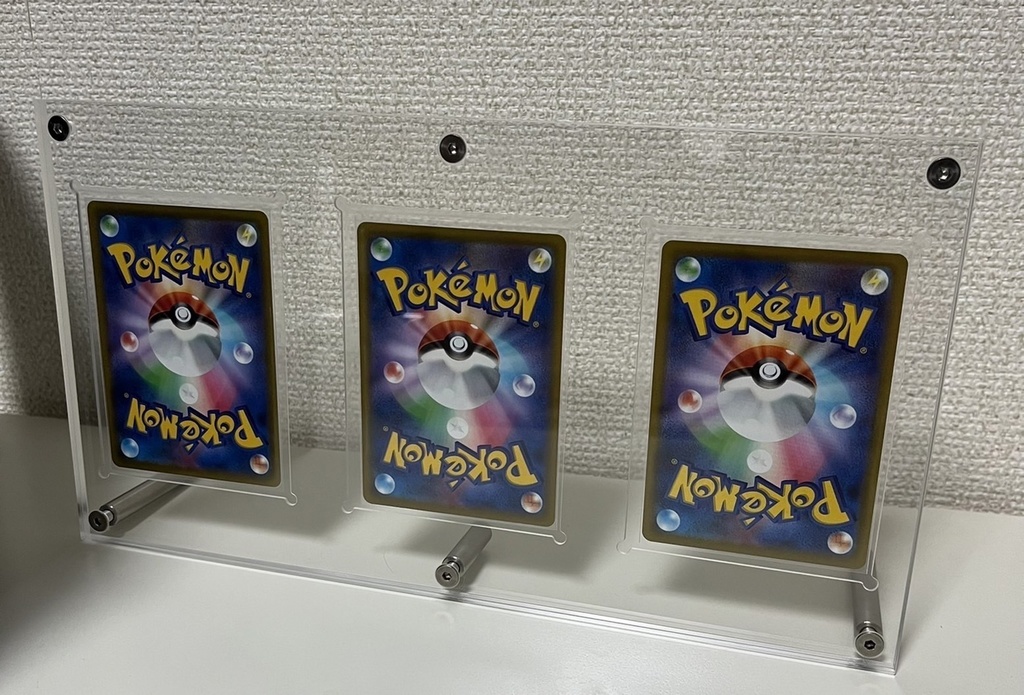 ポケモンカード ディスプレイフレーム アクリルローダー カードローダー 3連