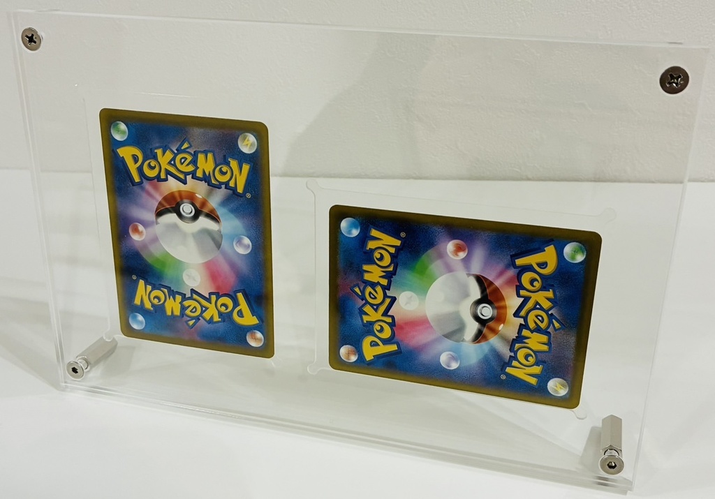 ポケモンカード ディスプレイフレーム アクリルローダー カードローダー 2連 縦横