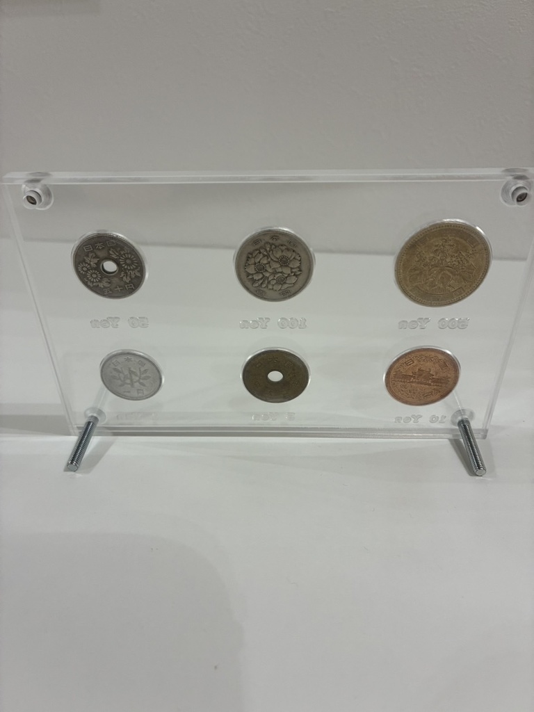 現行硬貨 アクリル コインケース コレクション用 ディスプレイケース