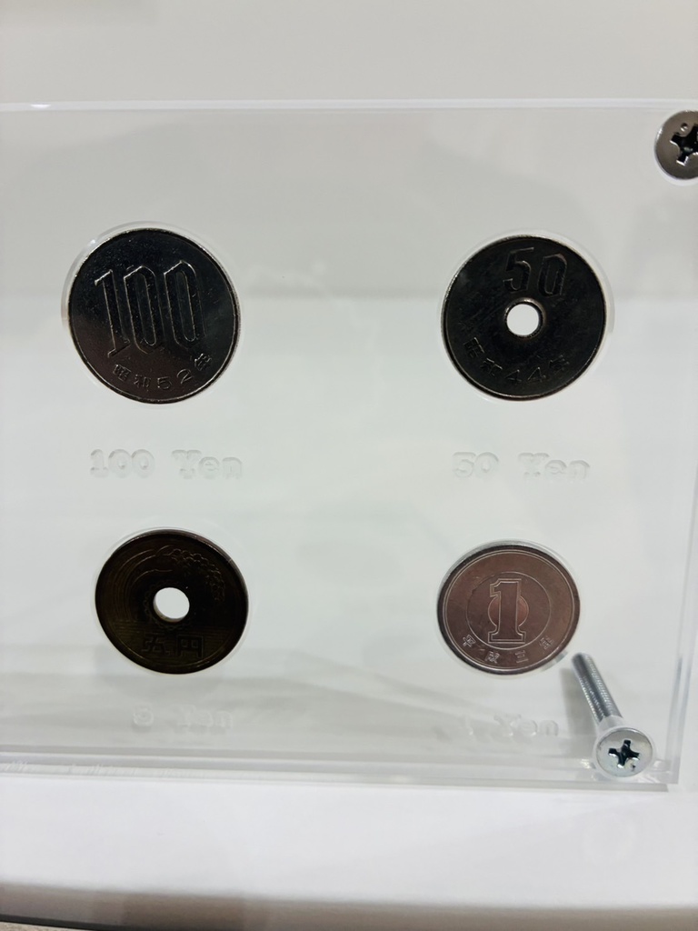 現行硬貨 アクリル コインケース コレクション用 ディスプレイケース