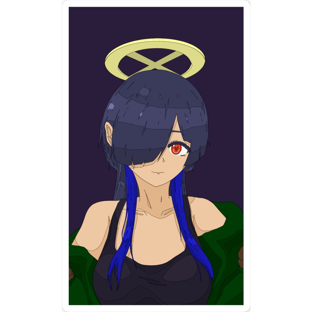 【スマホステッカー】罰点