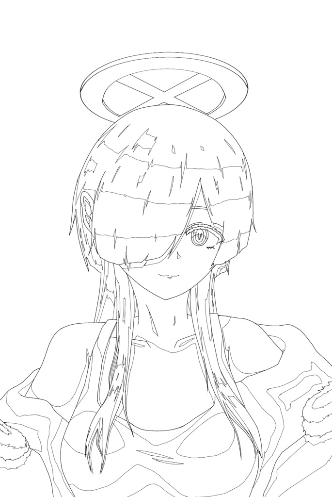 【スマホステッカー】罰点