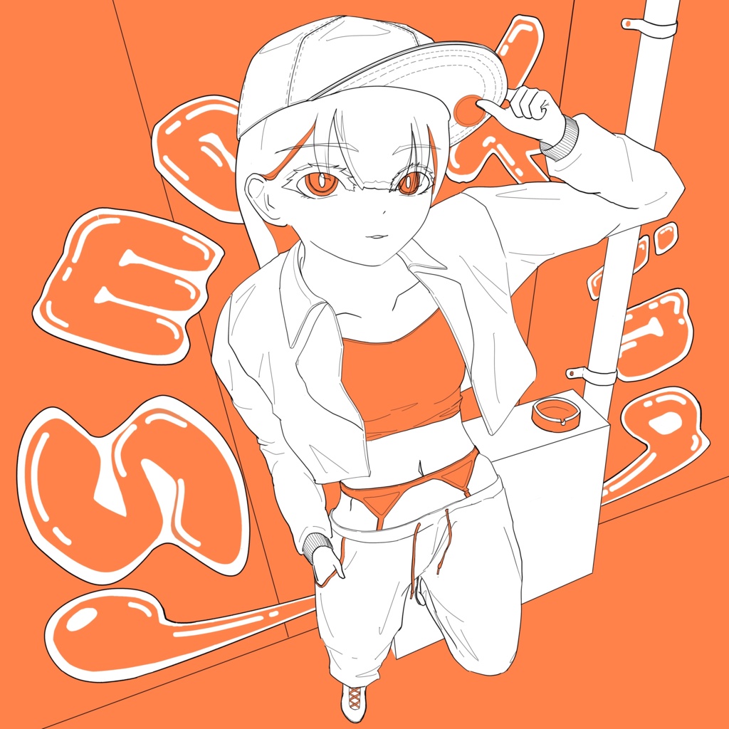 【スマホステッカー】視線 ①と②