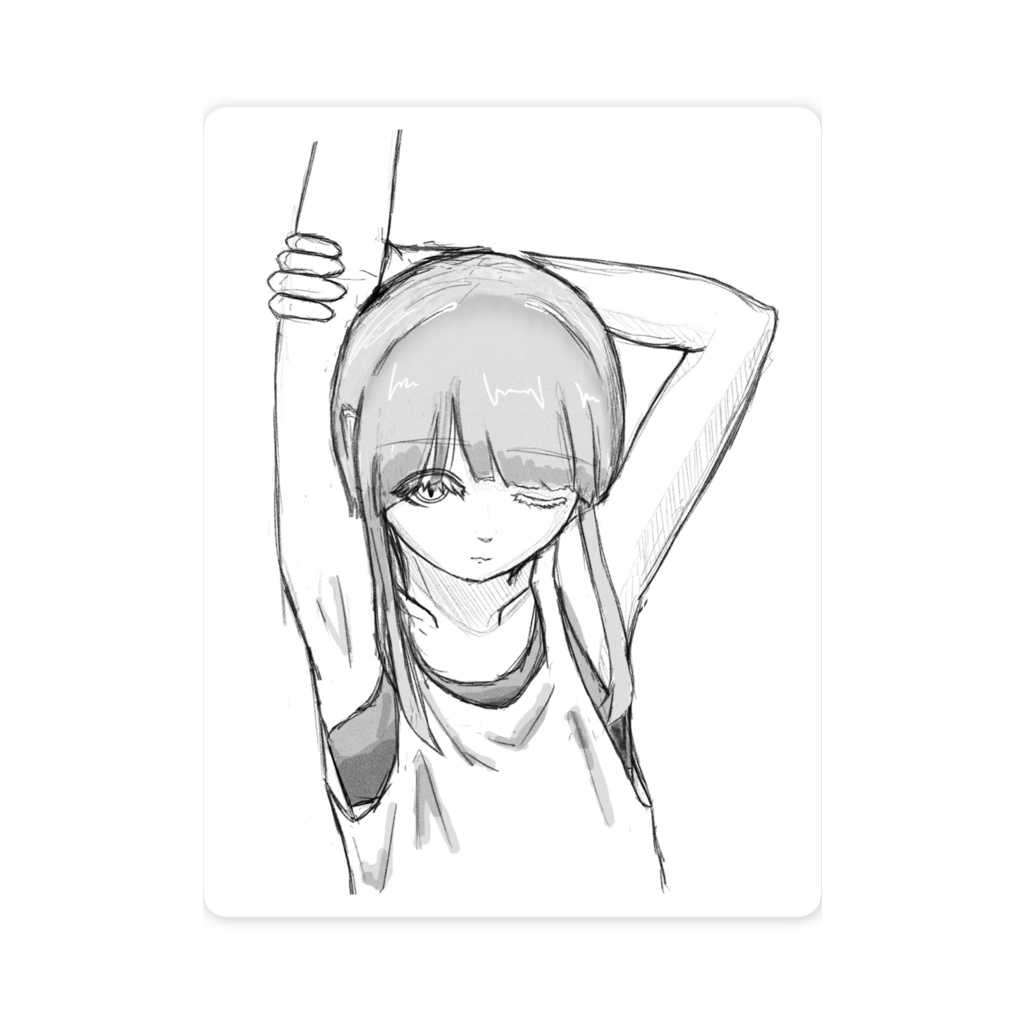 【スマホステッカー】視線③