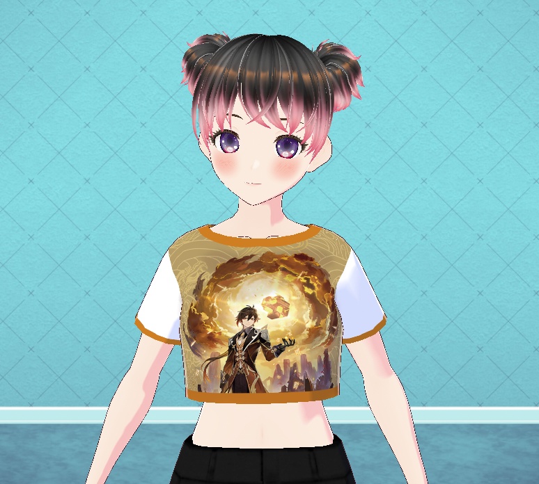 [Genshin Impact] Zhongli mini t-shirt