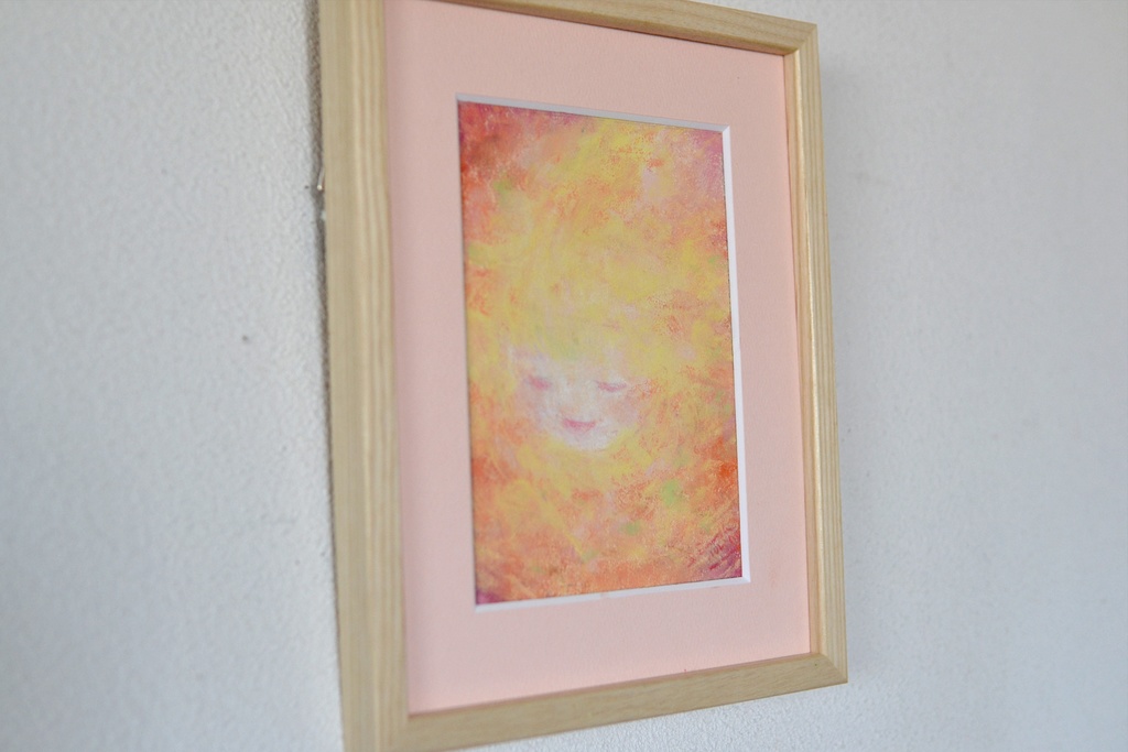 原画 花少女1 パステル画 絵画 アート