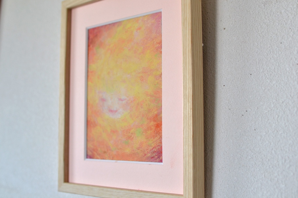 原画 花少女1 パステル画 絵画 アート