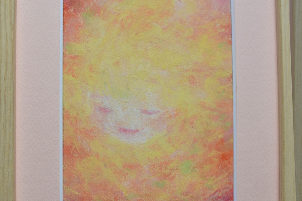 原画 花少女1 パステル画 絵画 アート